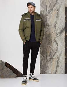 Chaqueta Ligera con Cierre de Cremallera, Acolchada con Plumas, Cortavientos, para Invierno, Diseño Personalizado, Tallas Grandes, Material de Primera Calidad - Product Image 4