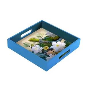 Bandeja de Servicio Moderna de Madera, Tabla Multiusos para Transportar Bebidas y Comida, para Servicio en Restaurantes y Banquetes - Product Image 2