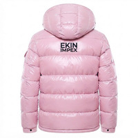 Veste matelassée rose brillante pour femme en gros, manteau d'hiver épais avec capuche OEM/ODM, fournisseur direct d'usine