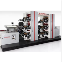 Machine d'impression flexographique de type stack haute performance à usage industriel pour les applications d'impression d'emballages continus