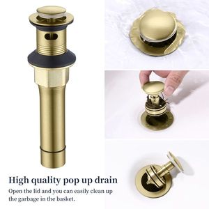 Rubinetto da bagno a 2 maniglie con beccuccio girevole ad arco alto a 360 gradi, da 4 pollici, finitura oro spazzolato, con scarico a soffietto e tubi di alimentazione per lavabo - Product Image 4