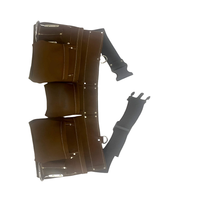 Sac à outils en cuir suédé de qualité supérieure, durable, organisateur pratique, idéal pour les professionnels du bâtiment