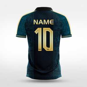 Maillot de football à col en V, manches courtes, sublimé, tenue professionnelle pour club et académie, tissu premium confortable - Product Image 2