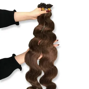 Brown <b>Wavy</b> Human Hair Weave Long Soft Silky Natural Wave Custom Size - Product Image 3