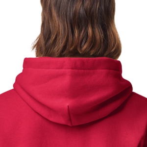 Sweat à capuche rouge pour femme en mélange de coton doux, molletonné, coupe-vent, respirant, à manches longues, style streetwear décontracté, coupe régulière, chaud - Product Image 4