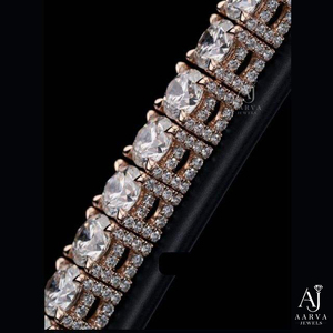 Pulsera de tenis de plata de ley 925 con moissanita de corte mixto para mujer, ideal para fiestas y bodas - Product Image 4