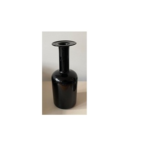 Elegant Black <b>Glass</b> Floral <b>Vase</b> | Nordic Designer Handcrafted Tableware Home Decorative <b>Bud</b> <b>Vase</b> Living Room & Office Metal <b>Vase</b> - Product Image 1