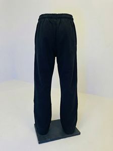 Black Studded <b>Zip</b> Hoodie Tracksuit Set Distressed Finish, Gothic Stud Embellishment, OEM/ODM Streetwear Manufacturer - Product Image 6