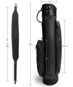Bolsa de Golf Negra de Poliéster, Gran Capacidad, Ligera, Impermeable, Multifuncional, con Cierre de Cremallera, para Adultos - Product Image 4