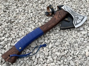 BA Enterprises - Tomahawks de Acero de Damasco Forjado a Mano, de Última Tendencia, Personalizados para Campismo y Supervivencia al Aire Libre, Hoja de 4 3/4 Pulgadas - Product Image 4