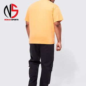 Camiseta de Alta Calidad, 100% Algodón, Ecológica, Estilo Hip Hop, Holgada, Talla Grande, Personalizada para Hombre, de Primera Calidad - Product Image 2