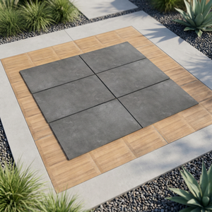 Colorful Astro Grey 20mm 600x600 300x300mm Heavy Duty Outdoor Porcelain Floor <b>Tiles</b> Adhesive Rock Pavers - Product Image 3