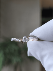 Anillo Abierto con Diamante Cultivado en Laboratorio de 0.35 Ct, Oro de 14K, Ajustable, Certificado IGI, Joyería de Lujo para Mujer - Product Image 2