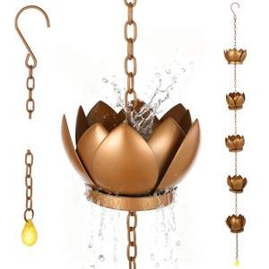 Cadena de Agua de Lluvia Metálica Moderna para Decoración de Paisajes Exteriores - Product Image 6