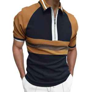Men's <b>Classic</b> Polo Shirt Cotton Rich Material Comfortable Short Sleeve Smart Casual Lifestyle Clothing Direct Factory Supplier - Product Image 4