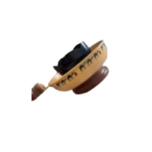 Brûleur d'encens en laiton AG fait main, forme de lune, luxe arabe, bois de santal, or et noir, 100% naturel, pour bureau et maison, thérapeutique - Product Image 3