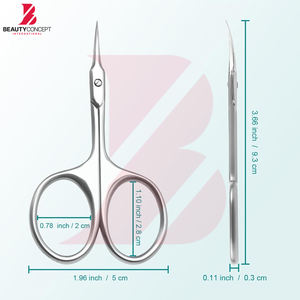 Tijeras para Cutículas con Logotipo Personalizado OEM, Herramienta para el Cuidado de las Uñas, Cuchilla Curva Afilada de Acero Inoxidable, Recortador, el Mejor Producto - Product Image 6