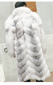 Style Custom Fur <b>Jacket</b> Winter Luxury Natural Thick 100% Real Fox <b>Men</b> <b>Long</b> Fur Coats With fox Fur Collar - Product Image 1
