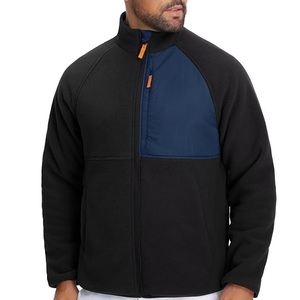 Nouvelle arrivée, veste en polaire technique noire avec poches zippées sur la poitrine, taille plus, coupe ajustée, polaire sherpa, veste chaude en fourrure - Product Image 1