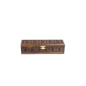 Boîte à perles de prière en bois de Jodhpur artisanale avec filigrane en laiton - Vente en gros - Product Image 3