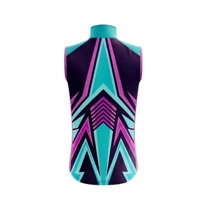 Gilet de cyclisme personnalisé par sublimation pour jeunes et adultes, maillot de vélo sans manches coupe-vent, séchage rapide, vêtements de cyclisme pour club et équipe - Product Image 3