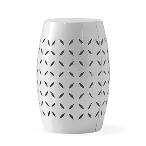 White Iron Drum Handmade Durable <b>Side</b> <b>Table</b> Set of 2 Bedside End <b>Tables</b> Modern <b>Small</b> Accent <b>Table</b> for Apartment Home Furniture - Product Image 1