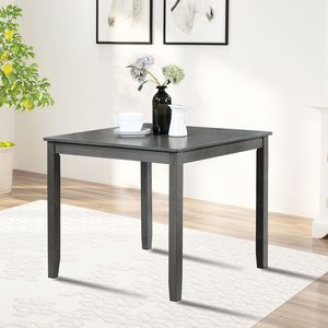 <b>Small</b> Space 4-Person Dining <b>Table</b> Gray Wooden <b>Kitchen</b> <b>Table</b> <b>for</b> <b>Small</b> Spaces ONLY the <b>TABLE</b> - Product Image 1