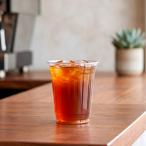 QUANG QUAN Wholesale Custom Transparent Eco-Friendly 12 16 22oz Disposable PP Single Wall <b>Cup</b> Lid 95mm Diameter Cold Coffee Tea - Product Image 2