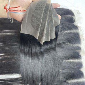 Nuevas extensiones de cabello vietnamitas, lisas como hueso, con cierre de encaje para pelucas, varios colores, sin desprendimiento ni enredos. - Product Image 3