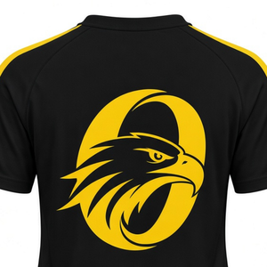 Maillot de cheerleading personnalisé noir et jaune à manches courtes – Tenue de sport athlétique pour l'entraînement et la performance - Product Image 6