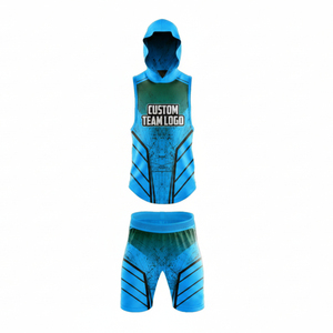 7v7 Uniform Crew Neck <b>Athletic</b> Shirt Supplier Custom 7v7 Uniform Full Print Jersey Factory 7v7 Uniform Elastic Waist Shorts - Product Image 6