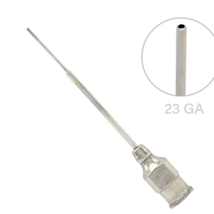 Lacrimal Ophthalmic Cannula Straight Beveled Tip 23G Tear Duct Irrigation Cannula Stainless Steel Eye Surgery Instrument - Product Image 1