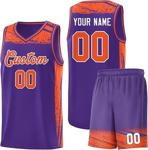 Ensemble d'uniformes de basketball brodés sur mesure, dernière collection, best-seller, unisexe, grandes tailles, respirant, séchage rapide, service OEM. - Product Image 3