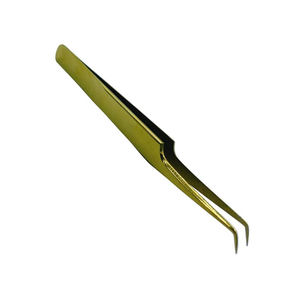 Pinzas para Pestañas con Punta Puntiaguda Personalizadas, Pinzas de Acero Metálico con Recubrimiento Dorado para Salón de Belleza, Pinzas para Pestañas con Diseño Personalizado - Product Image 4