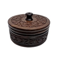 Boîte à chapati et à riz en bois de luxe avec motif floral imprimé, pour garder les aliments au chaud et frais, ustensile de cuisine pour la maison, la cuisine et les restaurants.