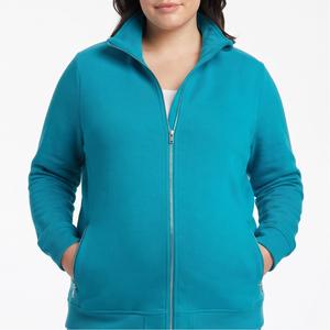 Sudadera con capucha de forro polar para mujer, con cremallera, manga larga, tejida, para embarazo, ropa de invierno, chaqueta con capucha para hospital y lactancia - Product Image 4