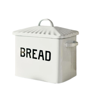 Large Capacity Brown Color Farmhouse Bread <b>Box</b> for Kitchen Countertop Wooden Lid Medium Size Bread Storage Container - Product Image 6