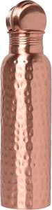 Bouteille d'eau en cuivre martelé faite à la main, bouteille à boire en cuivre pur pour l'ayurveda, la maison et les voyages - Product Image 3