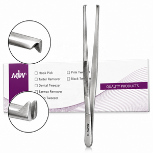 Pince à tissus dentaire 1x2 dents, fine, chirurgicale, à dents, en acier inoxydable, instrument de manipulation précise des tissus OEM ODM - Product Image 6