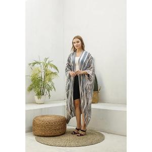 Womens Tie Dye Kaftan <b>Cardigan</b> Loose Flowing Maxi Kimono Beach Cover Up - Product Image 2