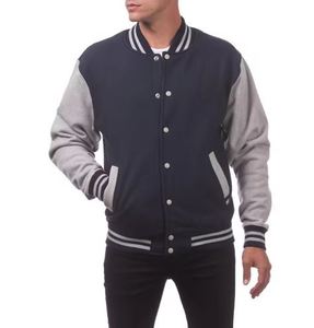 Chaqueta Universitaria de Lana, Chaqueta Varsity con Letras Bordadas, Chaqueta Universitaria de Lana de Oveja Pura para Hombre - Product Image 3