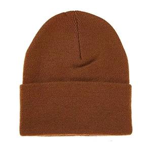 Bonnets en acrylique unisexe personnalisés OEM, sans motif, avec logo personnalisé, bonnets d'hiver pour hommes, bonnets jacquard à revers pour le sport. - Product Image 3