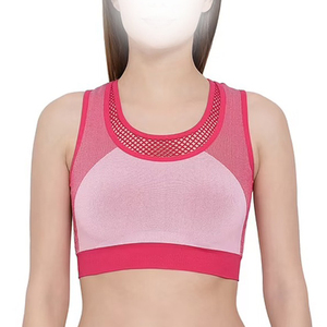 Sujetador deportivo profesional sin costuras para mujer, talla grande, con espalda cruzada, acolchado, con sujetador incorporado para yoga, fitness y entrenamiento, de alta elasticidad en cuatro direcciones. - Product Image 2