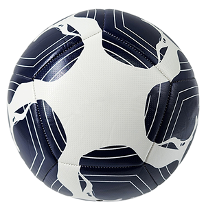 Ballon de football classique portable de haute qualité, personnalisable avec logo imprimé, en cuir PU, taille 5, cousu à la machine - Product Image 3