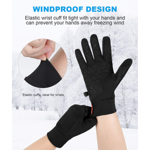 Simple Touchscreen Thermal Running Gloves Excellent Mobility Breathability Touchscreen Thermal Running Gloves Anti <b>Slip</b> Riding - Product Image 5