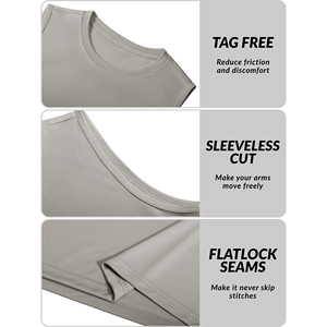 Wholesale Custom Logo Men Gym <b>Stringer</b> Tank Tops Deep Cut Bodybuilding <b>Vest</b> Muscle Fit Workout Performance Sleeveless Shirts - Product Image 5