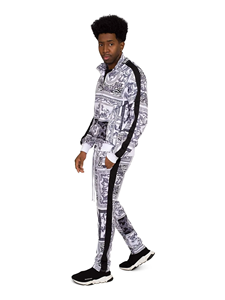 Ensemble de survêtement homme printemps-été, personnalisé, imprimé, délavé à l'acide, couleur unie, mode, 2 pièces, à capuche, léger, de luxe, pour soirée - Product Image 6