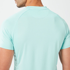 OEM Slim Fit Light Knitted Gym T-<b>Shirt</b> for <b>Men</b> Short Sleeve Sportswear with Custom Logo <b>Silk</b> Screen Printing GYM T <b>shirt</b> for <b>Men</b> - Product Image 4