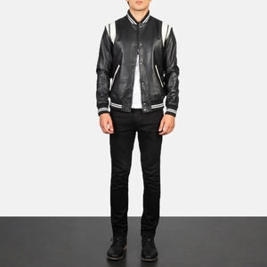 ราคาขายส่ง เสื้อแจ็คเก็ตหนังวาร์ซิตี้ผู้ชาย รุ่นล่าสุด ขายดี ป้องกันรอยยับ คุณภาพดีที่สุด ปรับแต่งได้เต็มที่ เสื้อแจ็คเก็ตหนังวาร์ซิตี้ - Product Image 5