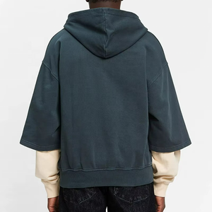 Sudadera con capucha de alta calidad, lisa, oversize, deportiva, con peso, para hombre, estilo motociclista, para Navidad - Product Image 4